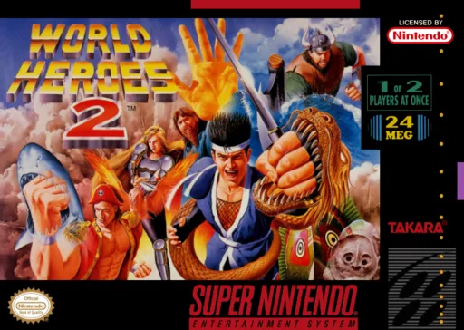 월드 히어로즈 2 (SNES) Box Art & Cover