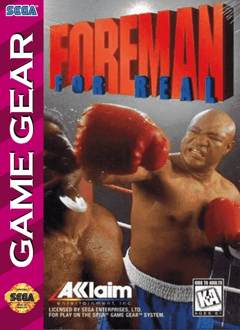 フォアマン フォー リアル (GAME GEAR) Box Art & Cover