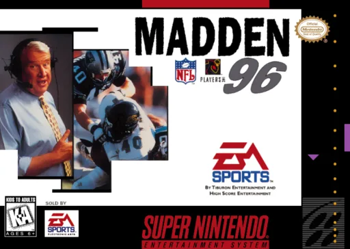 Madden NFL '96 (SNES) Box Art & Cover