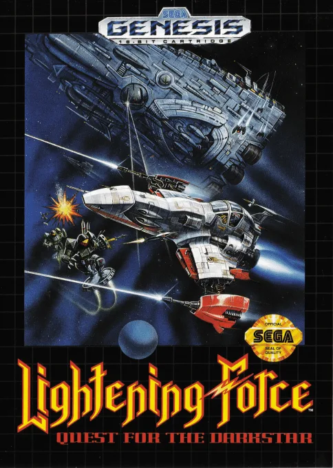 Lightening Force - Quest for the Darkstar (MD) Box Art & Cover