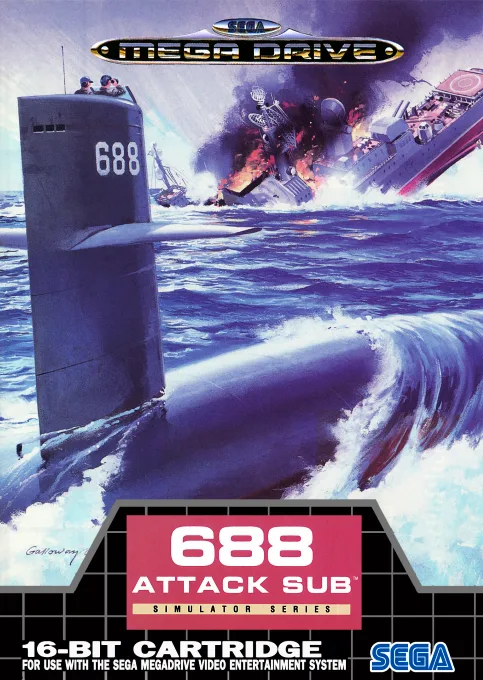 688 Attack Sub (MD) Box Art & Cover