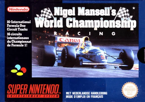 Nigel Mansell's World Championship Racing (SNES) Box Art & Cover