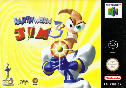Earthworm Jim 3D (N64) Box Art & Cover