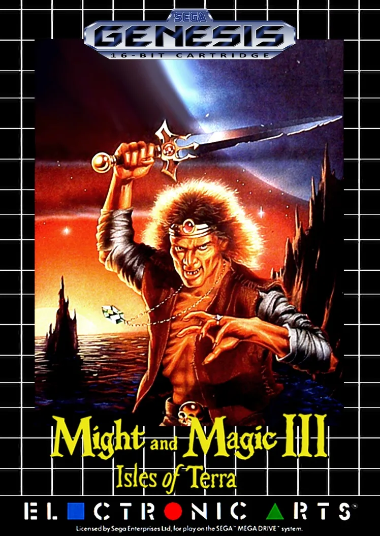 Might and Magic III - Isles of Terra (MD) Box Art & Cover