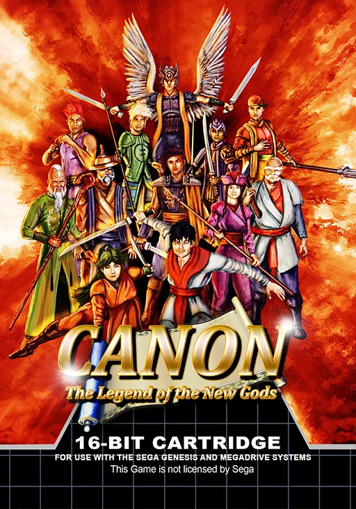 Canon - The Legend of the New Gods (MD) Box Art & Cover