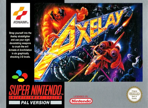 Axelay (SNES) Box Art & Cover