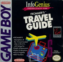 InfoGenius Productivity Pak - Frommer's Travel Guide (GB) Box Art & Cover
