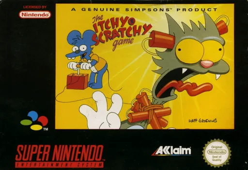 Itchy & Scratchy Game, The (SNES) Box Art & Cover