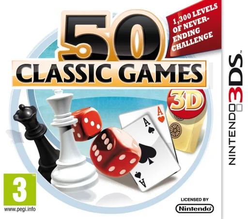 50 Classic Games 3D (3DS) Box Art & Cover
