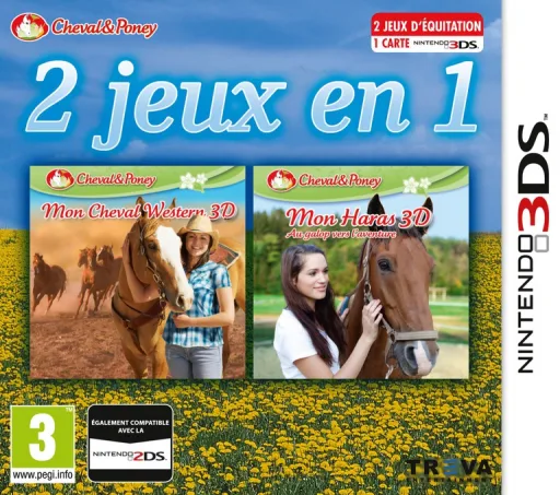 3in1 Horses - My Riding Stables 3D - Jumping for the Team + Riding Star 3D + My Western Horse 3D (3DS) Box Art & Cover