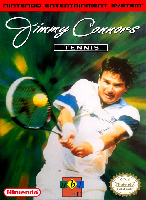Jimmy Connor's Tennis (NES) Box Art & Cover