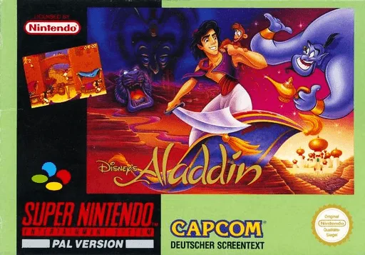 阿拉丁 (SNES) Box Art & Cover