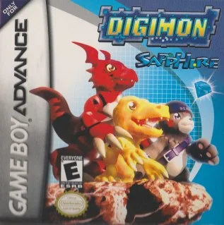 Digimon Sapphire (GBA) Box Art & Cover
