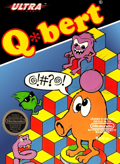Q-bert (NES) Box Art & Cover