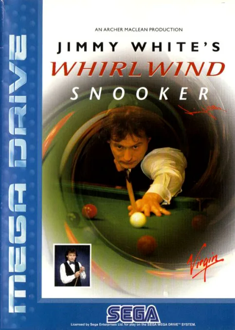 Jimmy White's Whirlwind Snooker (MD) Box Art & Cover