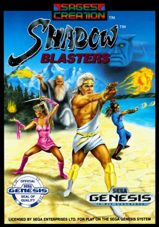 Shadow Blasters (MD) Box Art & Cover