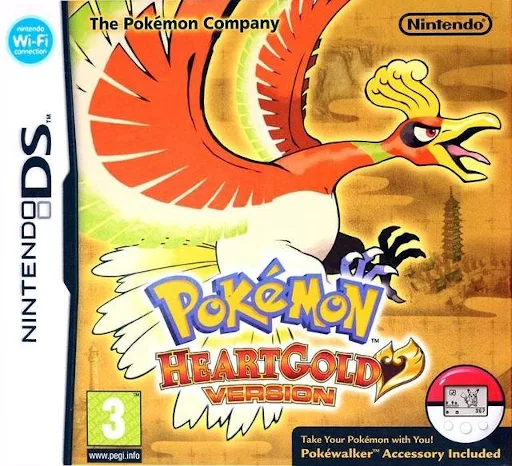 Pokemon - HeartGold Version (Rev 10) (DS) Box Art & Cover