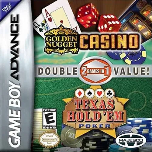 2 Games in 1 - Golden Nugget Casino + Texas Hold'em Poker (GBA) Box Art & Cover