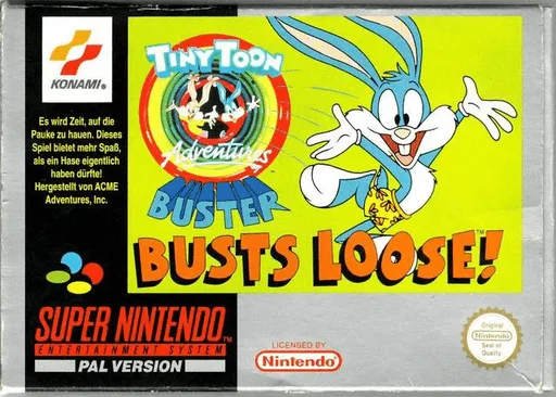 Tiny Toon Adventures - Buster Busts Loose! (SNES) Box Art & Cover