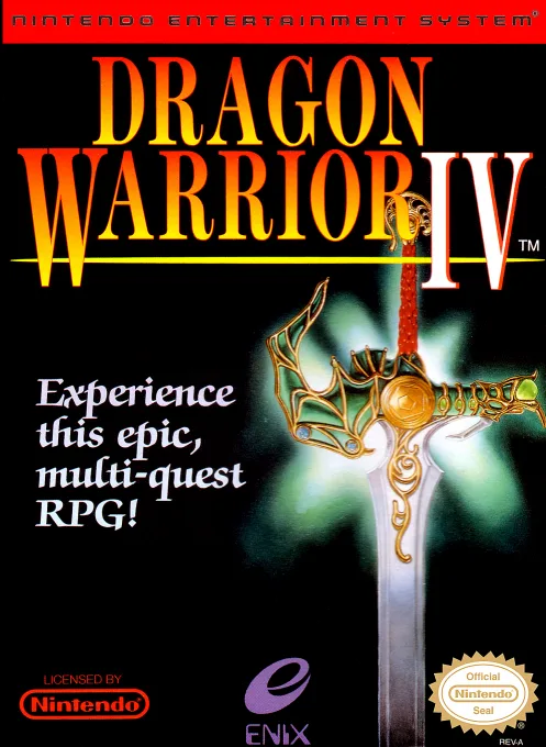 Dragon Quest IV - Michibikareshi Monotachi (NES) Box Art & Cover