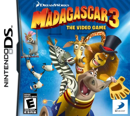 Madagascar 3 (DS) Box Art & Cover