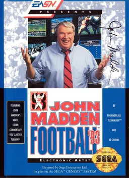 John Madden Football (MD) Box Art & Cover