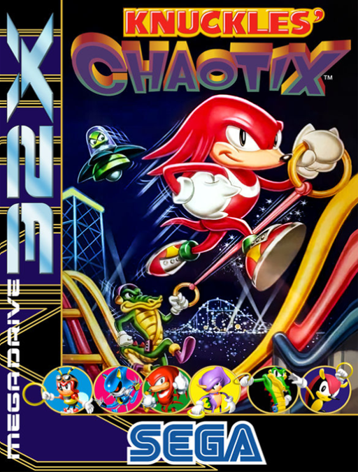 Knuckles' Chaotix (32X) Box Art & Cover