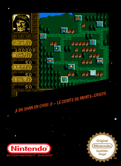 Ji Du Shan En Chou Ji - Le Comte de Monte-Cristo (NES) Box Art & Cover