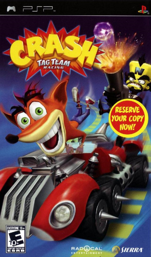 크래시 태그 팀 레이싱 (PSP) Box Art & Cover