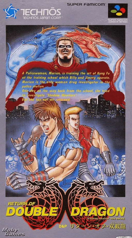 Return of Double Dragon (SNES) Box Art & Cover