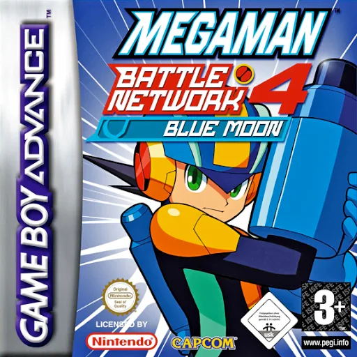ロックマンエグゼ4 ブルームーン (GBA) Box Art & Cover