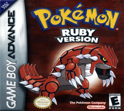 口袋妖怪-红宝石 Pokemon - Versione Rubino (GBA) Box Art & Cover
