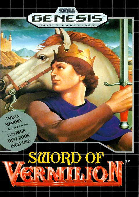 Sword of Vermilion (MD) Box Art & Cover