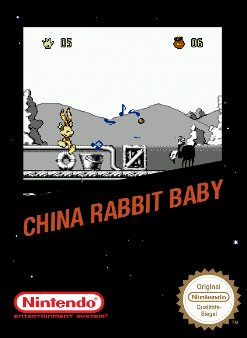 중국 토끼아기 (NES) Box Art & Cover