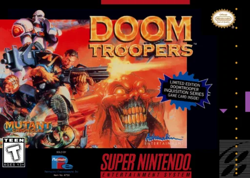 Mutant Chronicles - Doom Troopers (SNES) Box Art & Cover