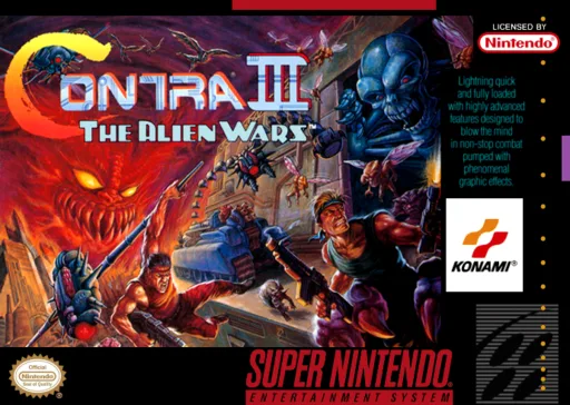 Contra III - The Alien Wars (SNES) Box Art & Cover