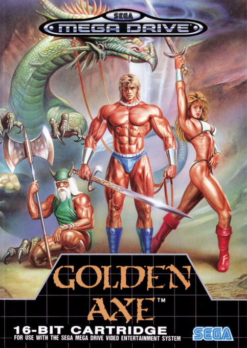 Golden Axe (MD) Box Art & Cover