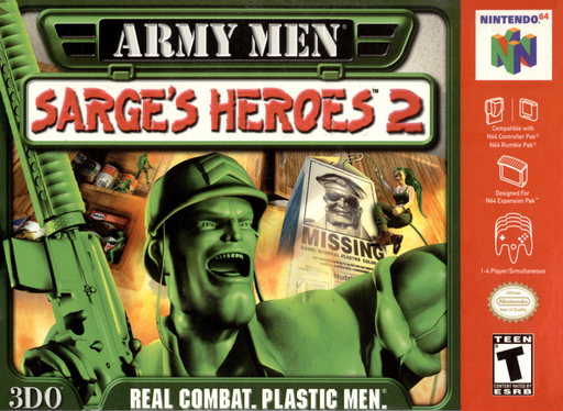 Army Men: Sarge's Heroes 2 (N64) Box Art & Cover