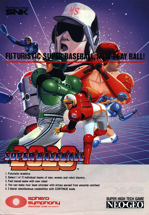 2020 Super Baseball (set 1) (ARCADE) Box Art & Cover