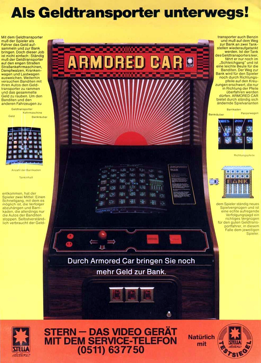 Armored Car (set 1) (ARCADE) Box Art & Cover