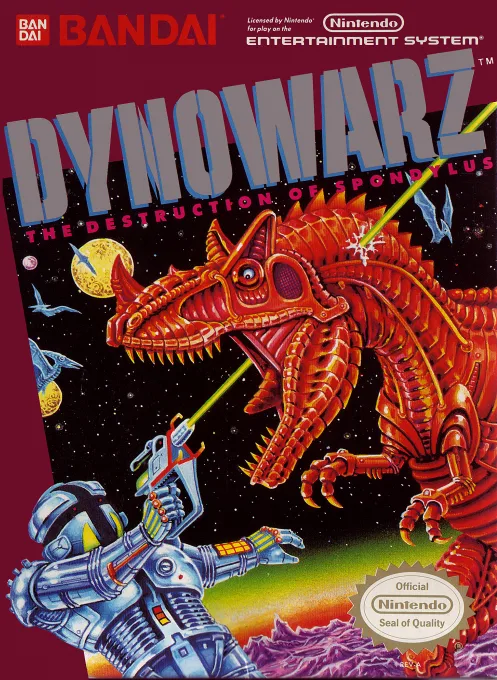 Dynowarz - The Destruction of Spondylus (NES) Box Art & Cover