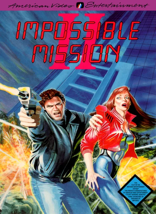 Impossible Mission II (NES) Box Art & Cover