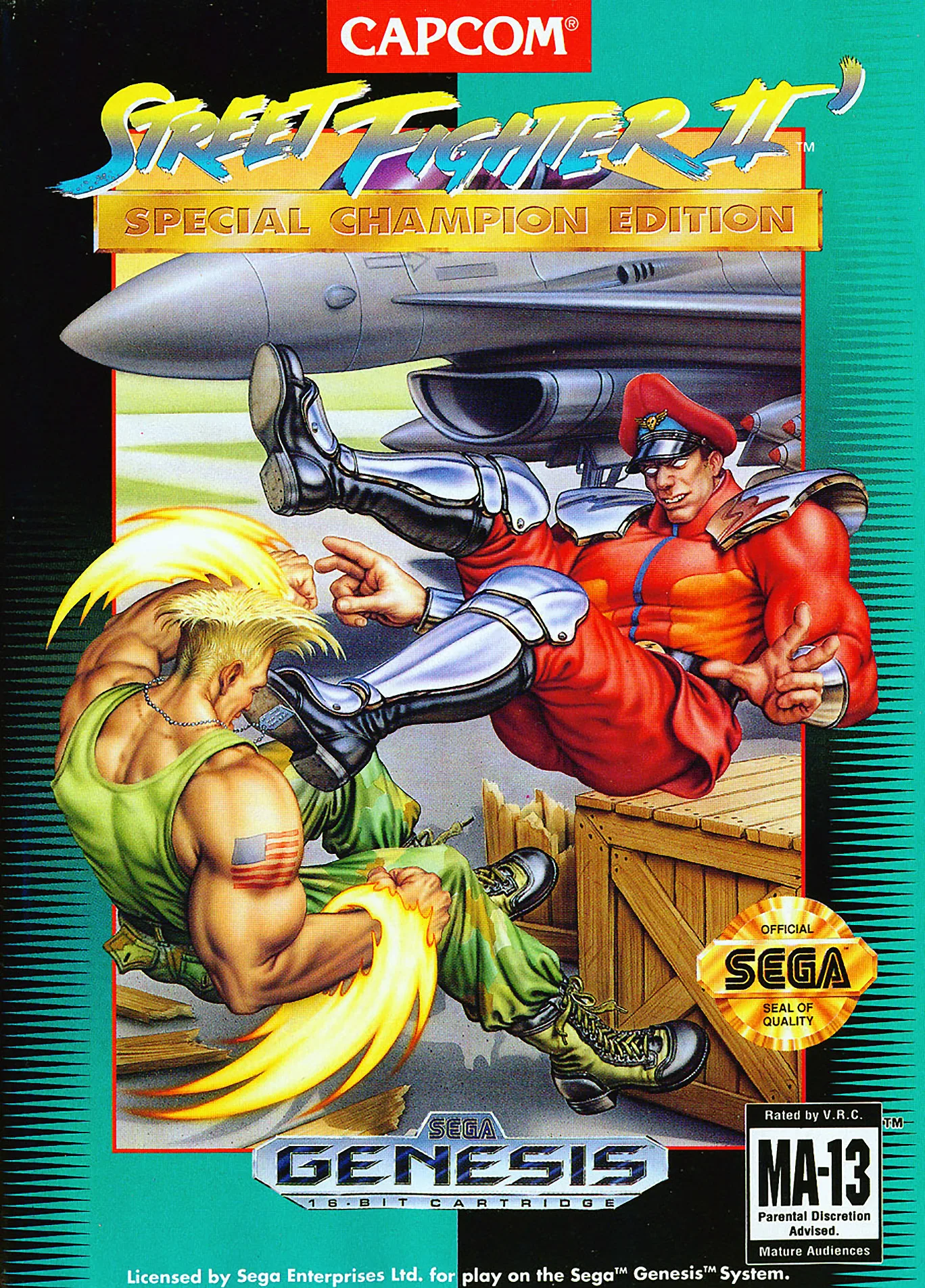 Arcade Legends Street Fighter II' - Special Champion Edition ~ Mega Drive Play TV 3 (MD) Box Art & Cover