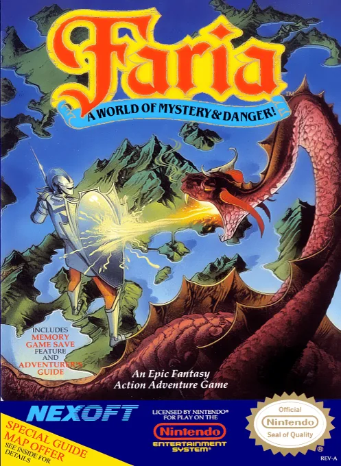 Faria - A World of Mystery & Danger! (NES) Box Art & Cover