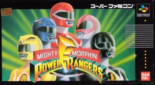 Mighty Morphin Power Rangers (SNES) Box Art & Cover