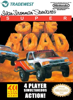 Ivan 'Ironman' Stewart's Super Off Road (NES) Box Art & Cover