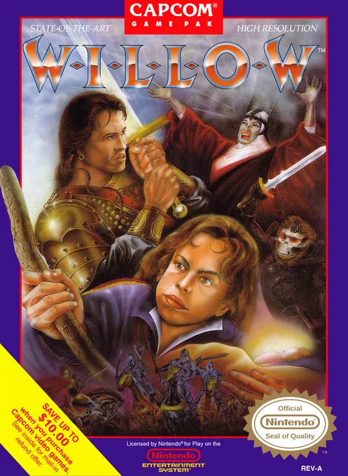 Willow (NES) Box Art & Cover