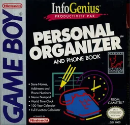 InfoGenius Systems - Personal Organizer with Phone Book (GB) Box Art & Cover