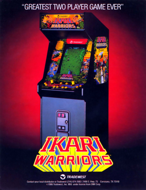 Ikari Warriors (US JAMMA) (ARCADE) Box Art & Cover