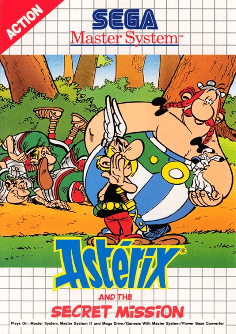 Asterix And The Secret Mission (SMS) Box Art & Cover